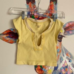 OUT FROM UNDER GO FOR GOLD CROP TOP | SIZE- XS/S | COLOR- YELLOW
